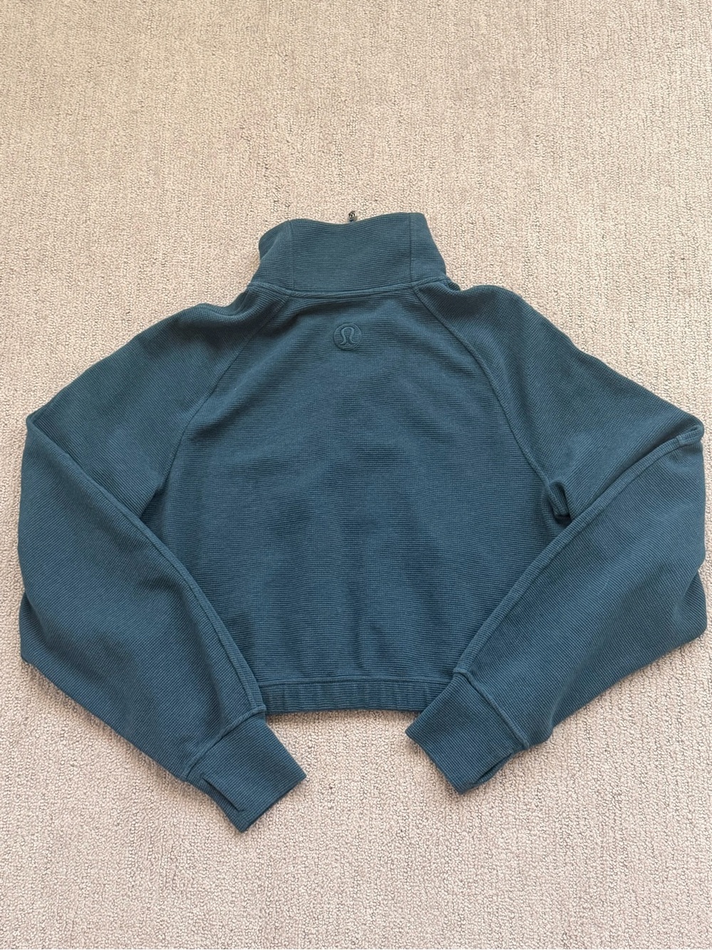 Women’s Lululemon Scuba Cropped Half-Zip Waffle - Picture 4 of 5